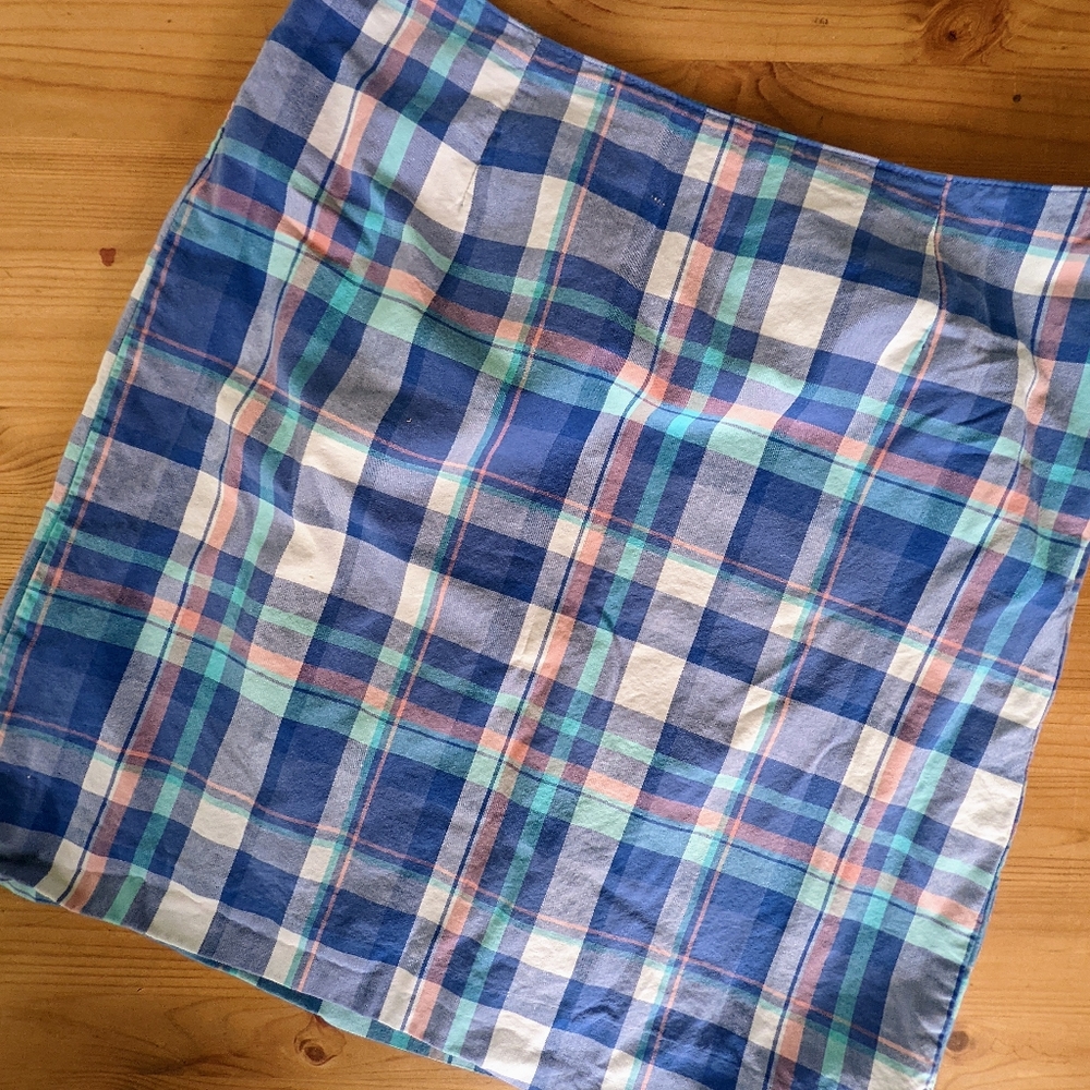 Vintage Y2K LL Bean Plaid Mini Skirt